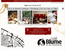 Tablet Screenshot of cafe-blume-berlin.de